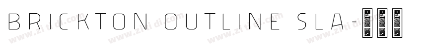 Brickton Outline Sla字体转换